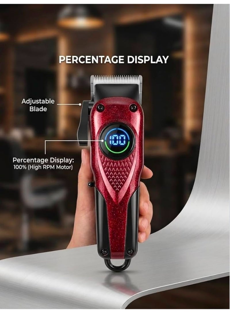 Daling DL-1927 Professional Men's Hair Clipper, 7200 RPM, Cord/Cordless, LED Display, Fine Steel Blade, DL-1927 - Image 4