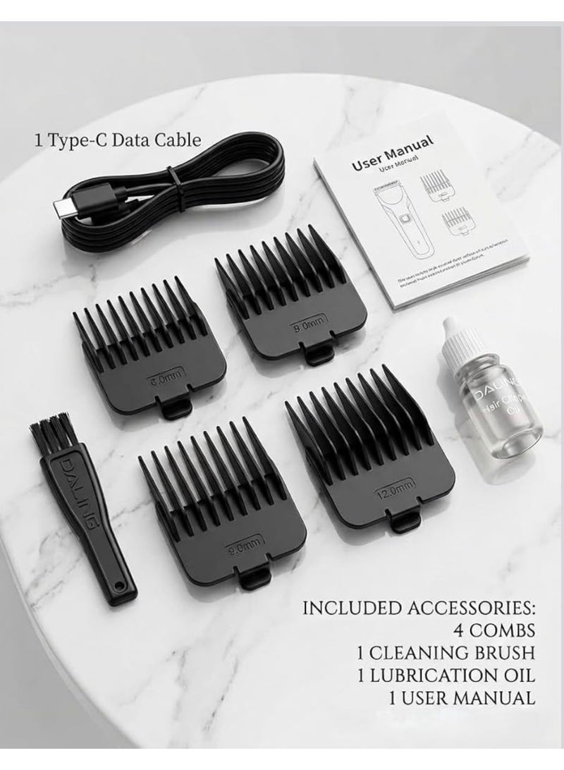 Daling DL-1927 Professional Men's Hair Clipper, 7200 RPM, Cord/Cordless, LED Display, Fine Steel Blade, DL-1927 - Image 5