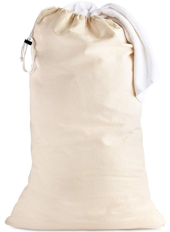 1CHASE Laundry Bags Canvas, The Extra Heavy Duty Washable Laundry Bag with Drawstring, 24X34" Extra Large Cotton Bags Clothes Travel Laundry Bag, Hamper Liner Travel Storage Sack, 60X85CM Pack of 2 - pzsku/Z95FE687EBB0D7C28CB98Z/45/_/1736605772/16e46f1e-5007-438a-b1a3-04dd013f8ff2