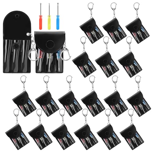 HOFASON Fathers Day Dad Gifts Bulk, 20 Pcs Mini Screwdriver Keychain Set, Bulk Small Gifts for Men Adults Teens, Stocking Stuffers for Men Teen, Party Favors Prizes for Adults, Easter Basket Stuffers - Image 1