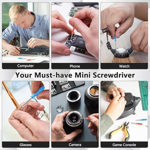 HOFASON Fathers Day Dad Gifts Bulk, 20 Pcs Mini Screwdriver Keychain Set, Bulk Small Gifts for Men Adults Teens, Stocking Stuffers for Men Teen, Party Favors Prizes for Adults, Easter Basket Stuffers - Image 5