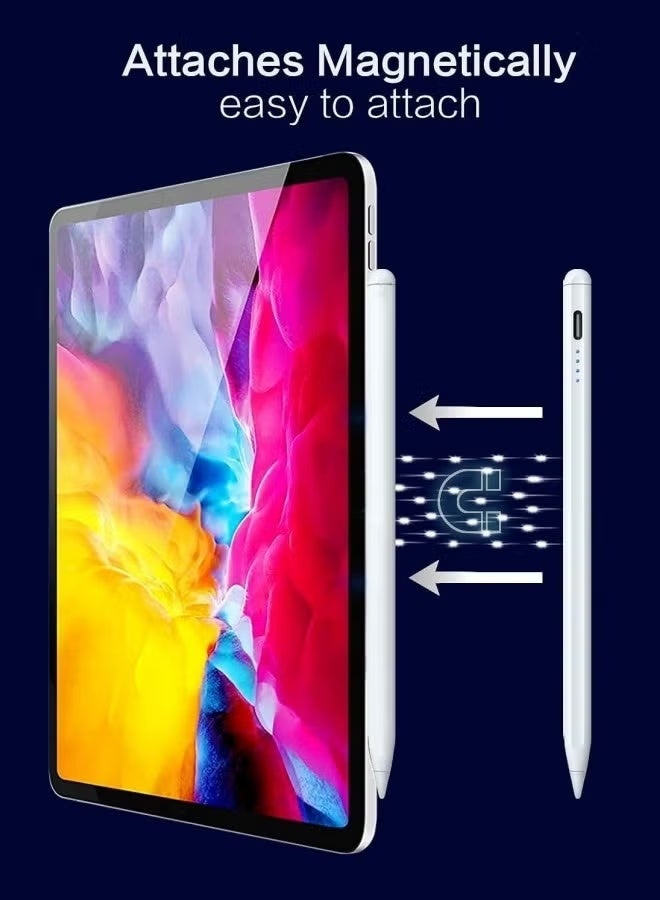 Universal Active Stylus Pen Compatible with Huawei/Honor/Samsung/Lenovo/Xiaomi and Other Android Smartphone and Tablet Devices Tablet Pen, White (Not for iPad/iPhone) - Image 4