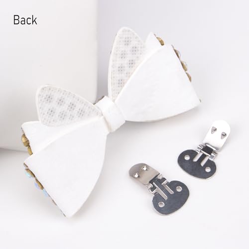 KOOBOOK Sparkly Rhinestone Bow Cute Rhinestone Shoe Clips Fashionable Shoe Decorations Clips,Bows for Shoes, Making Your Shoes Shine Brighter(2Pcs) - Image 5
