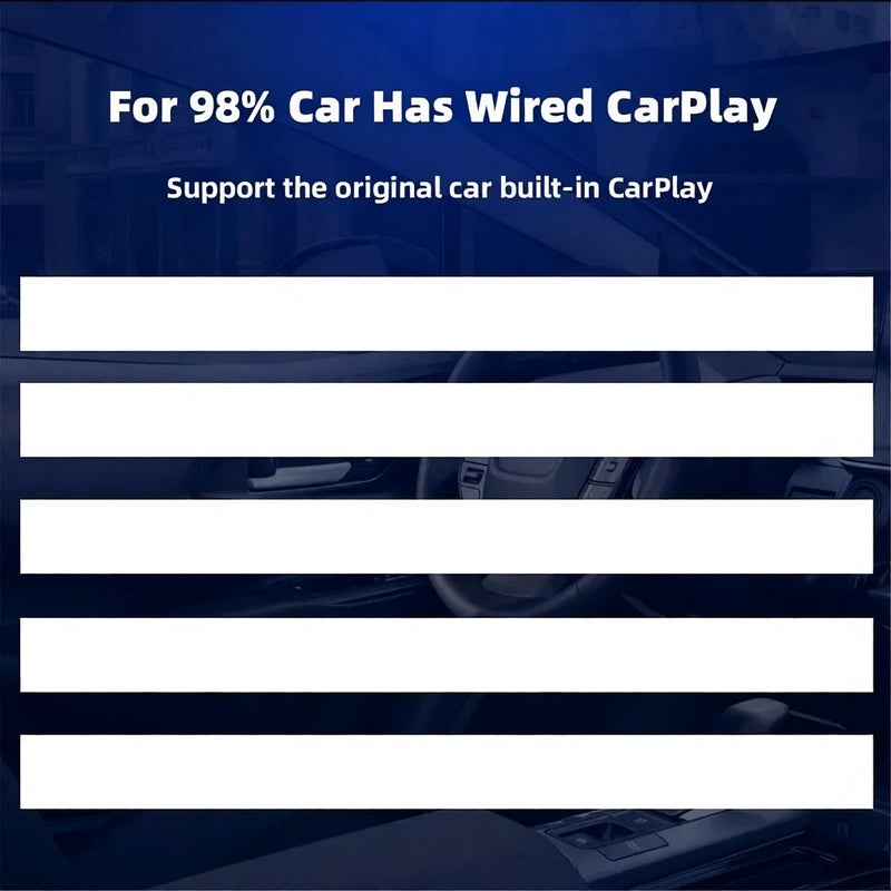 محول CarPlay اللاسلكي ومحول Android Auto اللاسلكي 2 في 1 - جهاز لاسلكي سريع وسهل التوصيل والاستخدام للسيارات التي تحتوي على CarPlay أو Android Auto المزود بها المصنع بالطريقة السلكية، اتصال سريع - Image 5