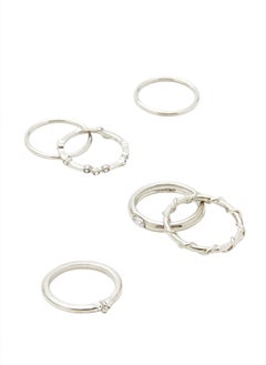 FOREVER 21 Rhinestone Ring Set  - Image 1
