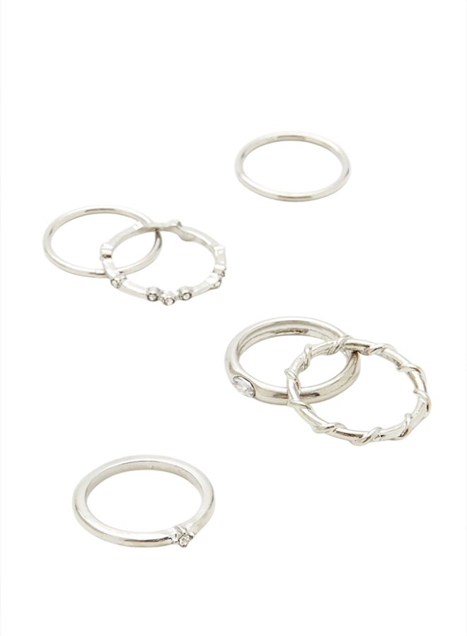 FOREVER 21 Rhinestone Ring Set  - Image 1