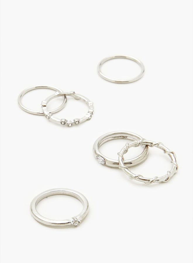 FOREVER 21 Rhinestone Ring Set  - Image 3