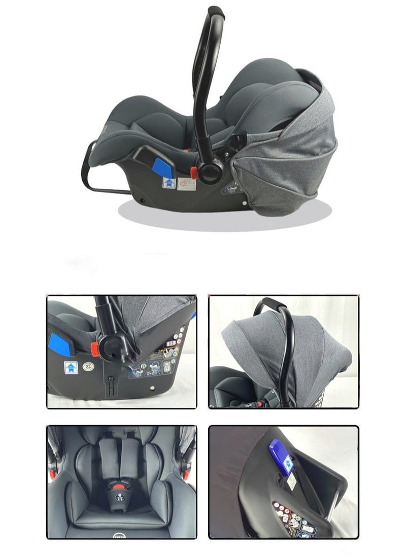 Kidilo - Car seat for children with forward and rear facing positions and safety belt, the seat is easy to remove and install, padded, soft and comfortable for the child to sit on - Image 1