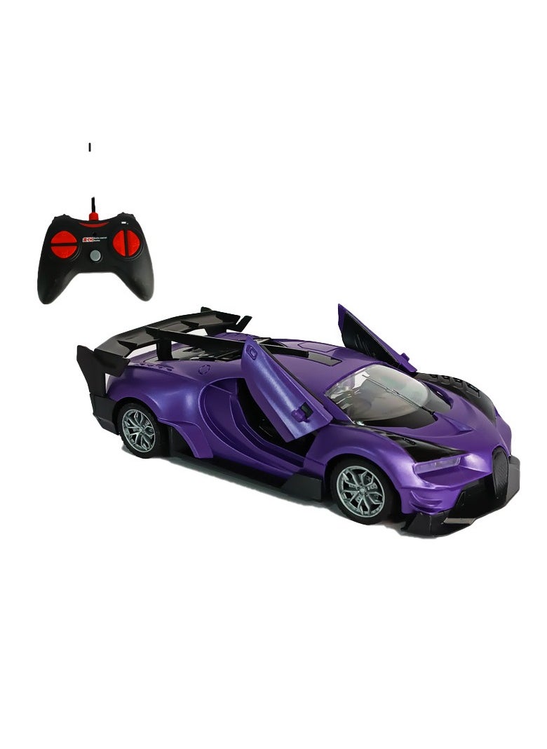 MUMS PLANET Purple Sports Remote Control Toy Car for Boys and Girls - Perfect Gift - Kids Toys - Kids Racing Car - Remote Control Car  - Image 1