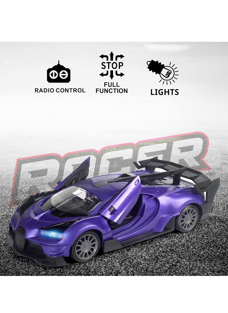 MUMS PLANET Purple Sports Remote Control Toy Car for Boys and Girls - Perfect Gift - Kids Toys - Kids Racing Car - Remote Control Car  - Image 4