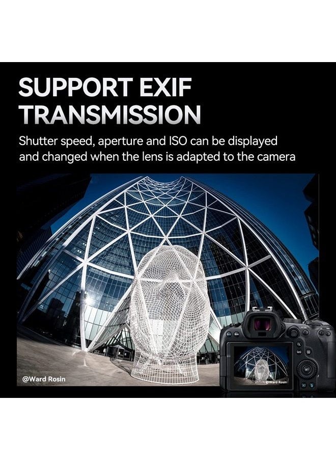 7artisans - EF-EOS R Lens Adapter Auto-Focus Lens Speedbooster Converter Ring Compatible for Canon EF/EF-R Lens and Canon EOS R-Mount Camera for Canon EOS R, RP, R3, R5, R6, R7, R10 - Image 1