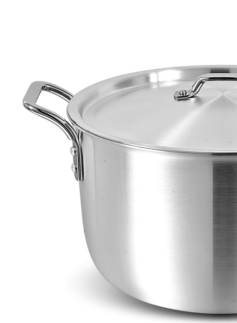 BLACKSTONE Aluminum Stock Pot 24cm 5L with Lid, Non-Stick Coating, Heat Conductive Cooking Pot with Side Handles for Soup Stew Pasta - Image 3