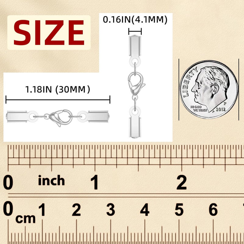 Qulltk 20Sets Cord End Caps With Lobster Clasp Connector 316 Stainless Steel Cord Ends For Jewelry Making Leather Necklace Cord With Clasp 3Mm Id End Caps For Diy Bracelets Necklaces - Image 4