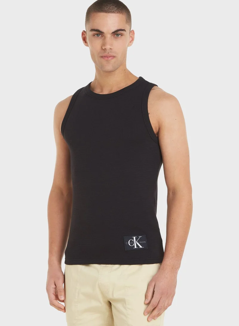 Calvin Klein Jeans Logo Tank Tops