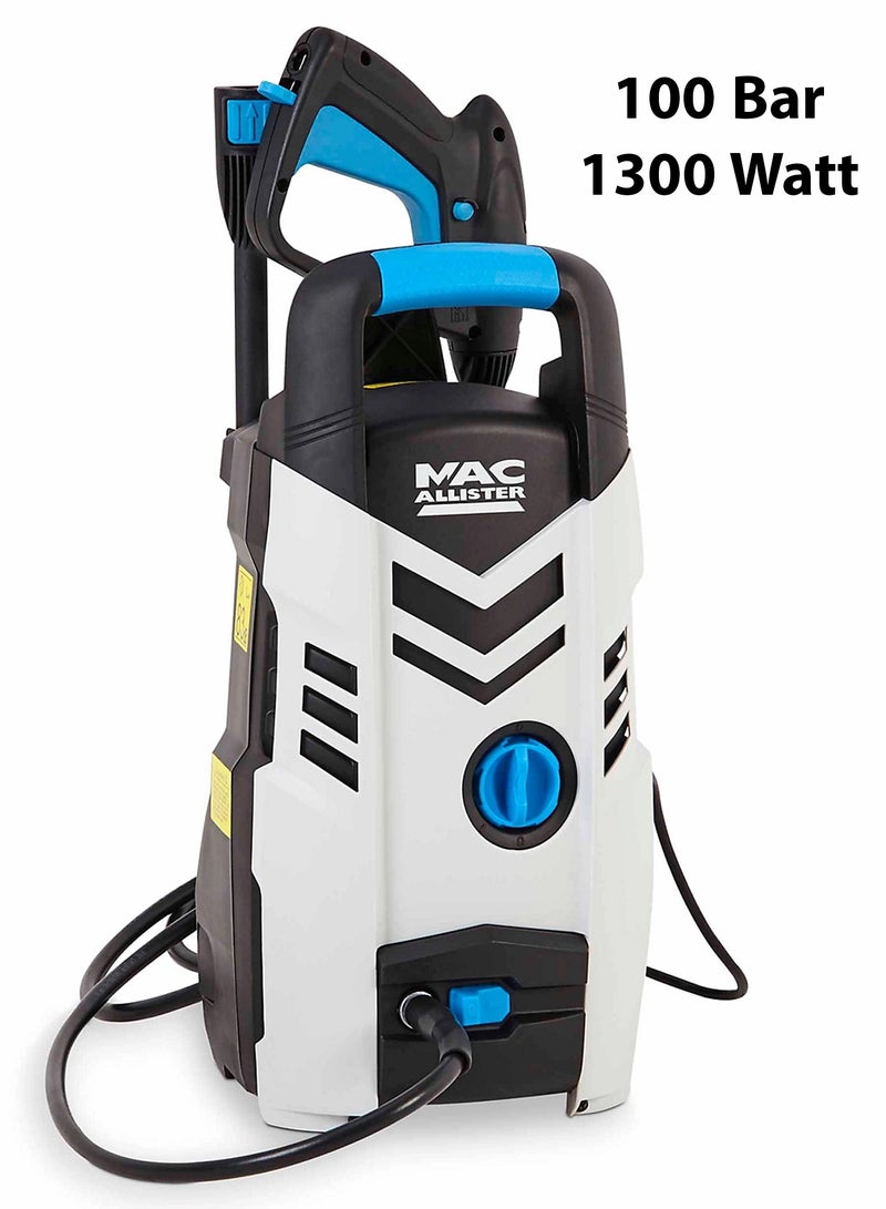 Mac Allister Pressure Washer High Performance 1300 watt Pressure with Self-Priming Ideal For Home Garden And Car 100 Bar  - Image 1