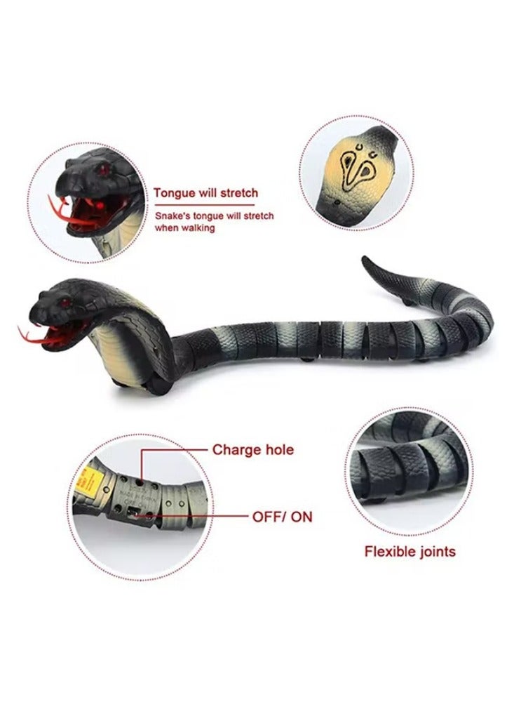 Remote Controlled Wireless Flexible Realistic Fast Moving Naga Cobra Snake Toy 44x7x6cm - Image 2