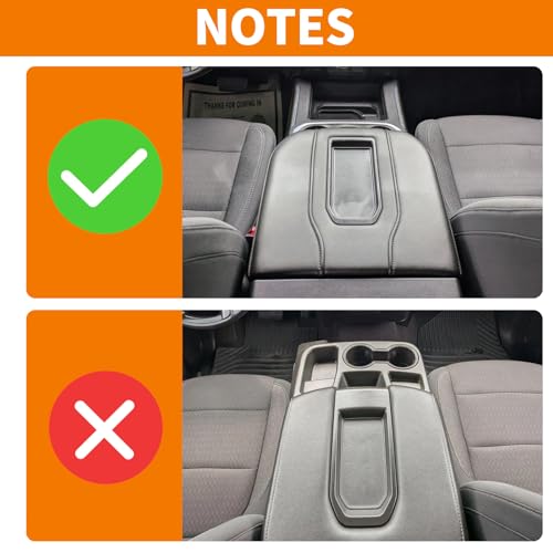 RT-TCZ RTTCZ for Silverado Armrest Box Tray Trim Cover Wood Grain Interior Accessories Compatible with Chevy Tahoe 2021 Up Suburban 2020 Up Silverado 2019 Up for GMC Yukon 2021 Up Sierra 2019 Up - Image 3