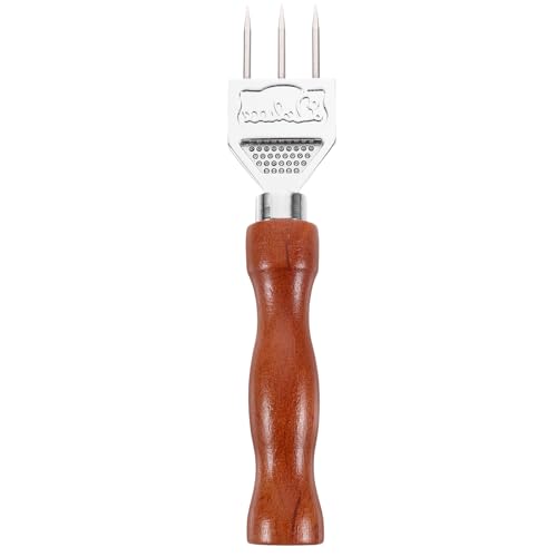 Cabilock Ice Picks for Breaking Ice,Stainless Steel Ice Breaker with Wooden Handle,Ice Fishing Safety Picks,Easy Grip, Chipper Tool for Kitchen,Bars,Bartender,in Freezer（6.96in） - Image 1
