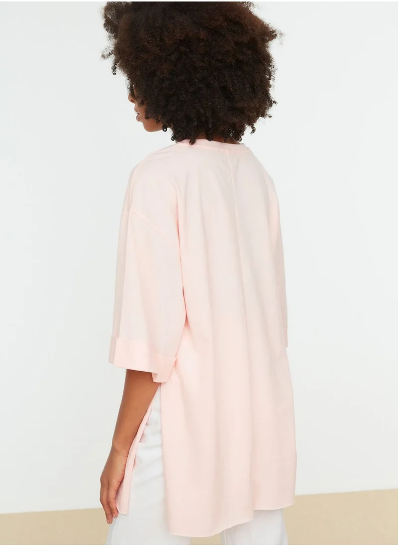 trendyol Side Split Oversized T-Shirt