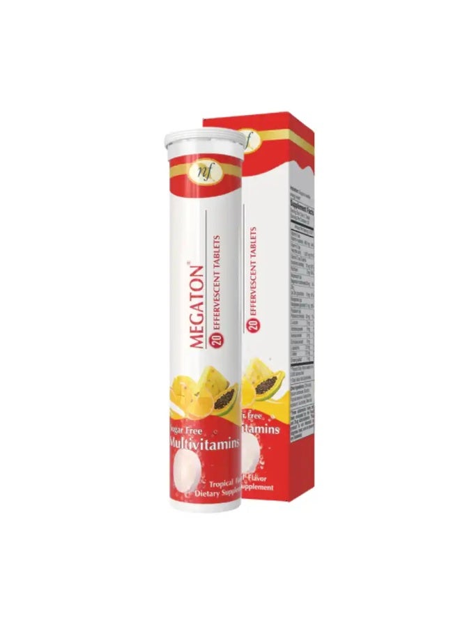 Natural Fervor NF Megaton Effervescent Multivitamin – 20 Tablets