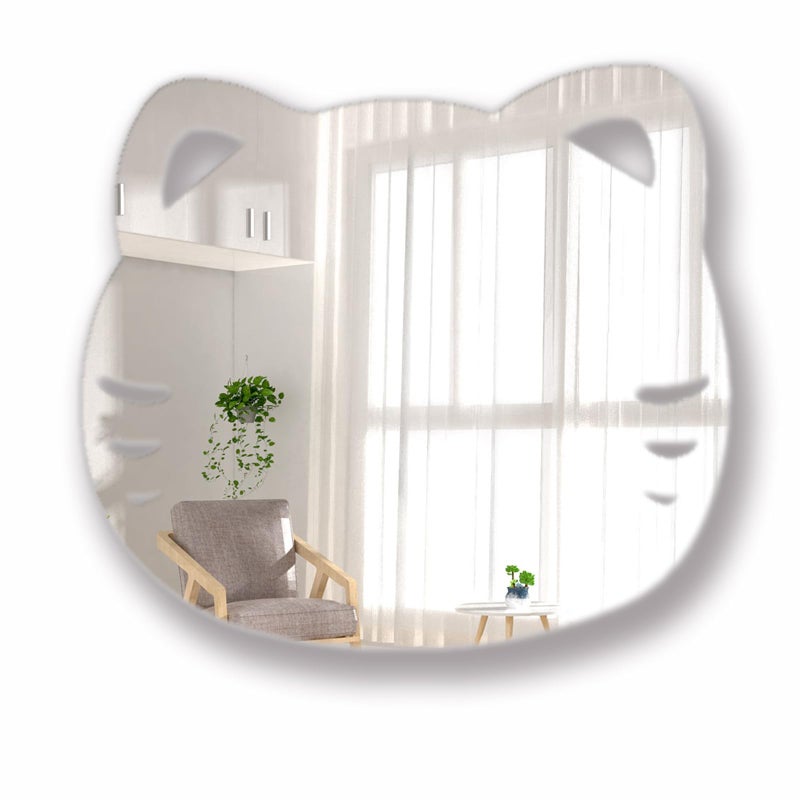 Aooyaoo aooyaoo Teen Girl Room Decor Mirror Wall Sticker Cute Aesthetic Bedroom Decor Self Adhesive Mirrors Wall Decor Acrylic Mirror Wall Decorations for Living Room Bedroom Home Bathroom Decor