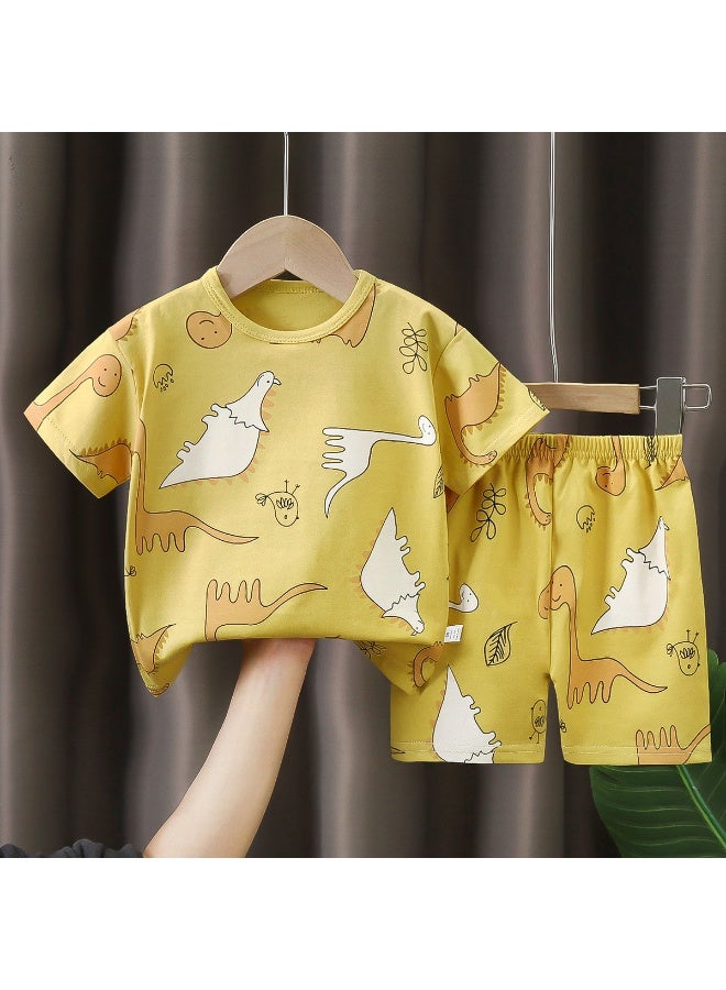 Kids' Short Sleeve Outfit - New Summer Collection for Boys and Girls, 100% Cotton