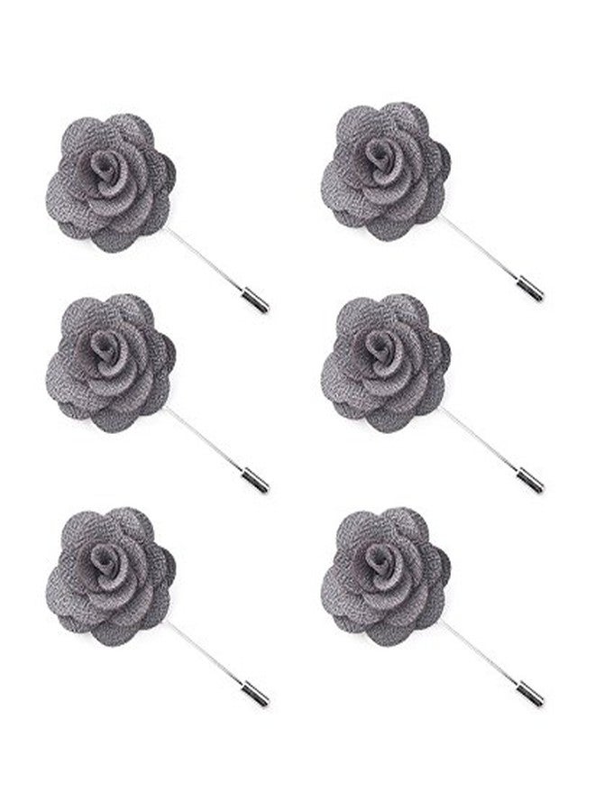 DEEPERFETTO Handmade Rose Flower Lapel PIN Boutonniere Brooch for Men - Image 2