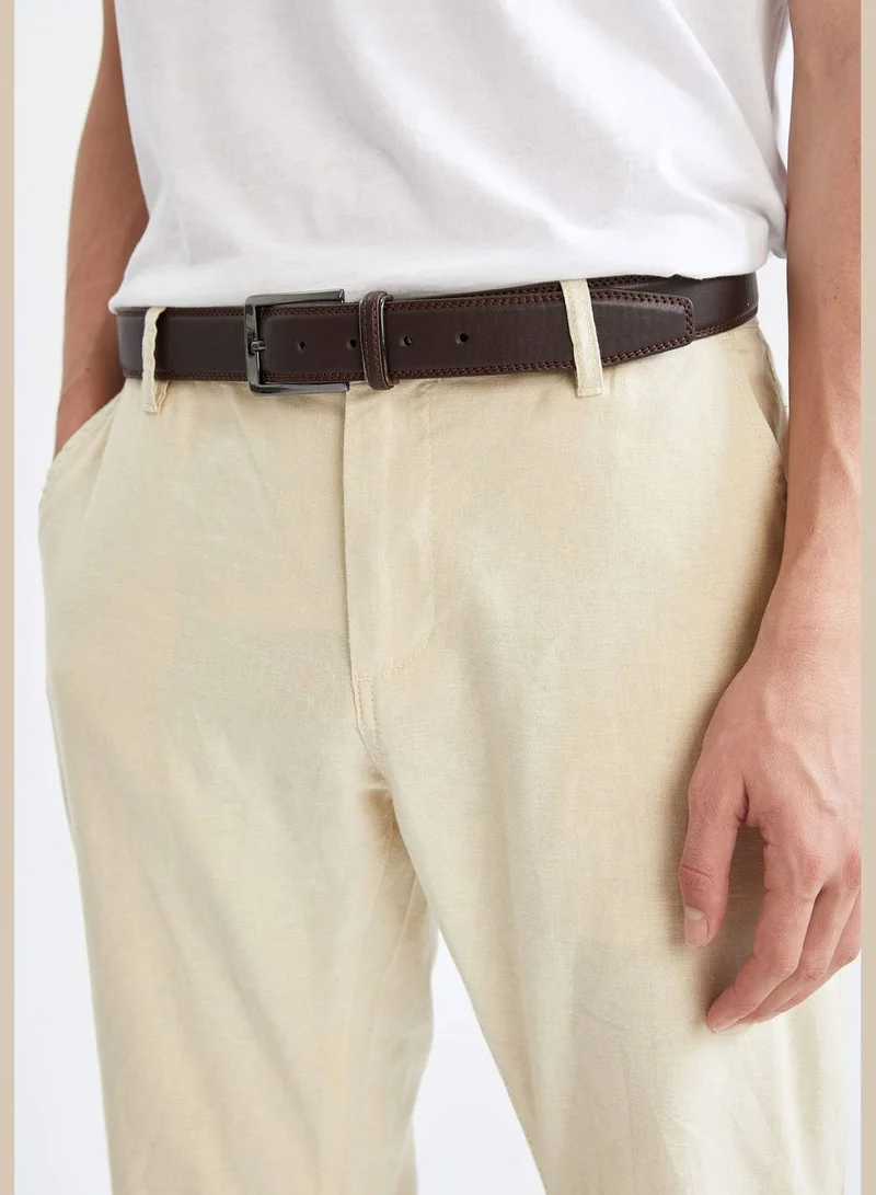 ديفاكتو Faux Leather Classic Belt