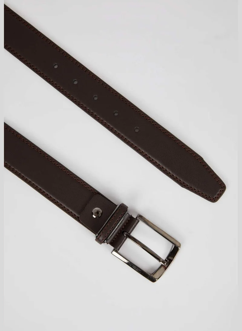 ديفاكتو Faux Leather Classic Belt