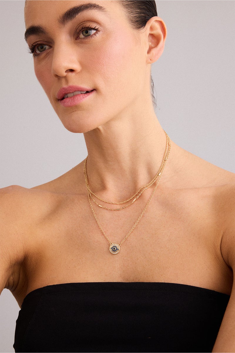 DeFacto Gold Woman Woman 3 Piece Necklace Set Casual - Image 1