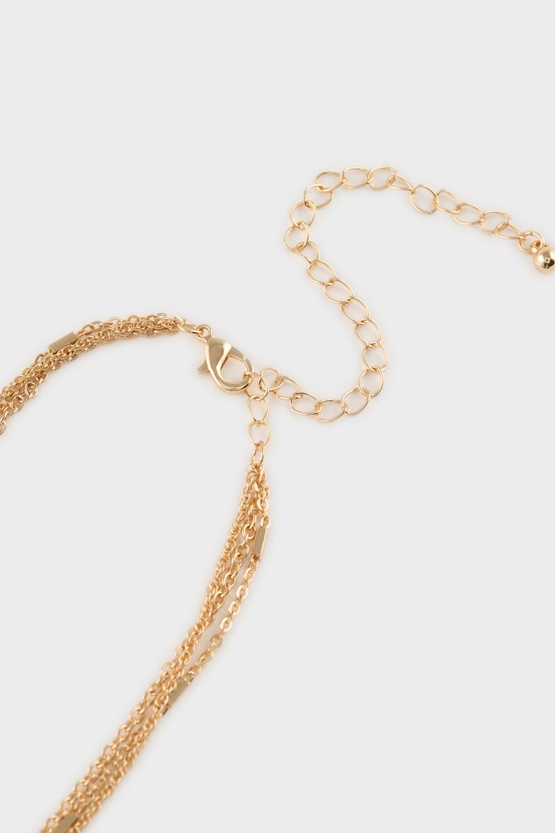 DeFacto Gold Woman Woman 3 Piece Necklace Set Casual - Image 3