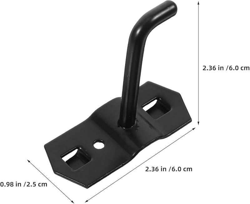 12 Pcs Black Pegboard Hooks For Hanging Jewelry Necklaces Keys Tools - Image 5