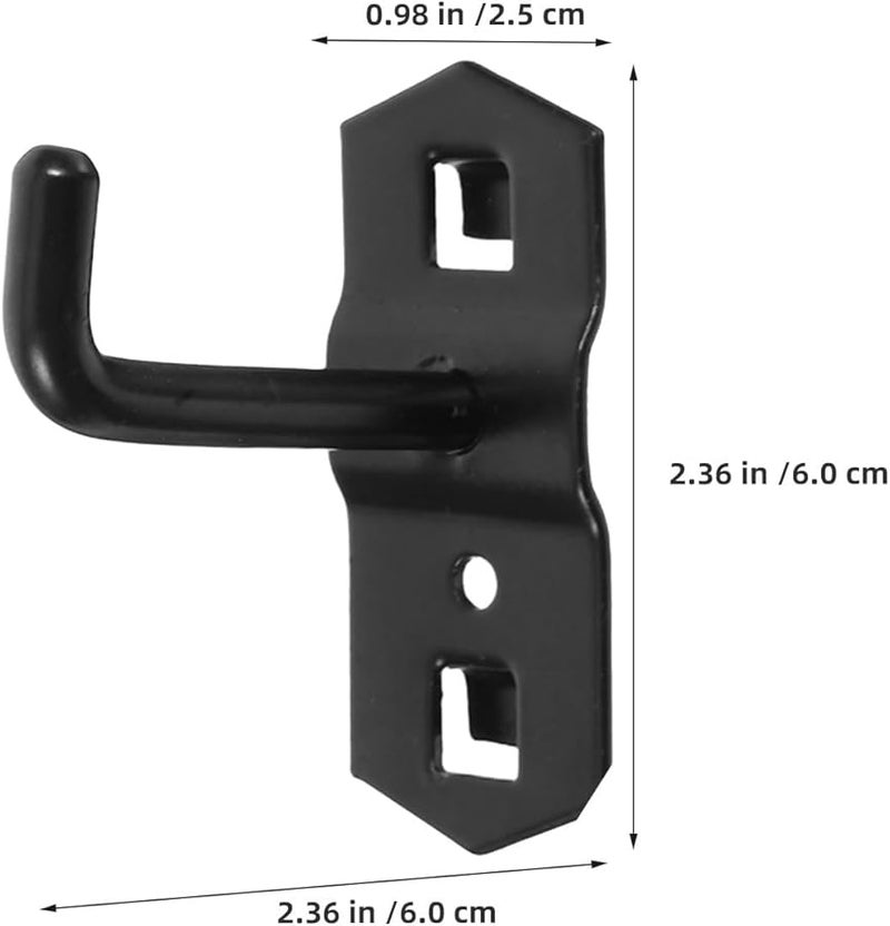 12 Pcs Black Pegboard Hooks For Hanging Jewelry Necklaces Keys Tools - Image 3