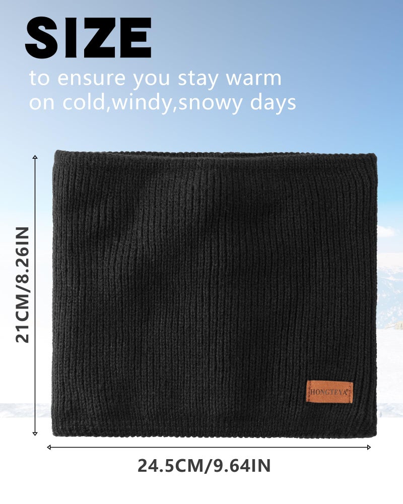 HONGTEYA Neck Gaiters for Men, Winter Neck Warmer Face for Men & Women,Thick Windproof Warm Lined Ski Mask - Image 5