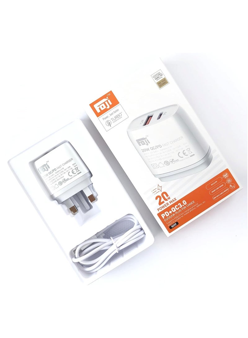 Foji 20W PD+QC 3.0 Fast Charger - Image 2