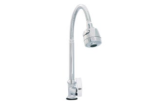 Swan Neck SN-9015 with Double Flow Chrome Plated Size : 15 MM Quater Turn Catridge