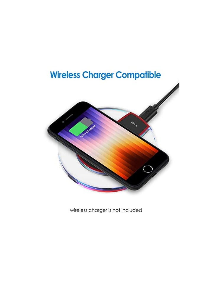 جي تيك حافظة JETech رفيعة للغاية (0.35 مم) لهاتف iPhone SE 3/2 (إصدار 2022/2020)، iPhone 8/7، 4.7 بوصة، غطاء عدسة الكاميرا حماية كاملة، خفيف الوزن، جراب صلب من البولي بروبيلين بلمسة نهائية غير لامعة (أسود) - Image 2