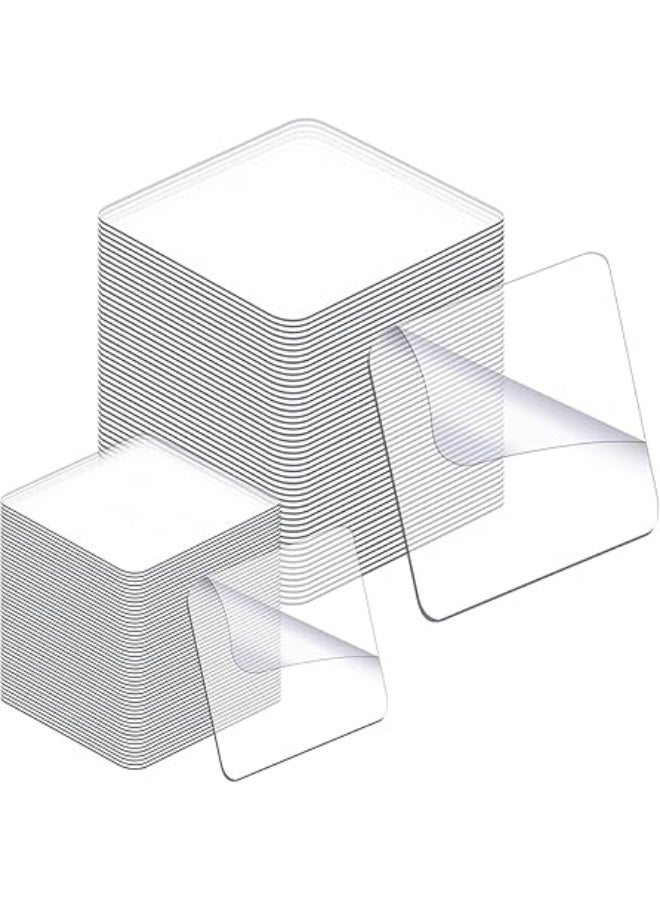 erorex Strong Double Sided Adhesive, 60 Pcs Magic Adhesive Tape, Double Sided Installation, Transparent Acrylic, Suitable for Carpet Fixing, Home Office Wall Decoration, DIY Crafts, Auto Glass Decoration - Image 1