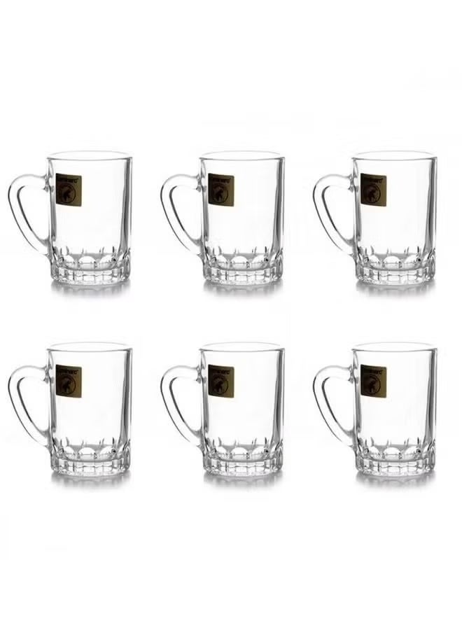 Luminarc Tea Cups Set With A Glass Handle,85ml * 6 Pieces - Image 2