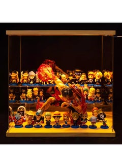 One Piece Hand-made Blind Box Full Set Q Version Doll Model Luffy Solon Female Emperor Ornaments For Boyfriend's Birthday-Color:Resonance Ace +31 Models (large Box Mid-range)-Specifications:Doll + Led Light Display Box + Gift Bag