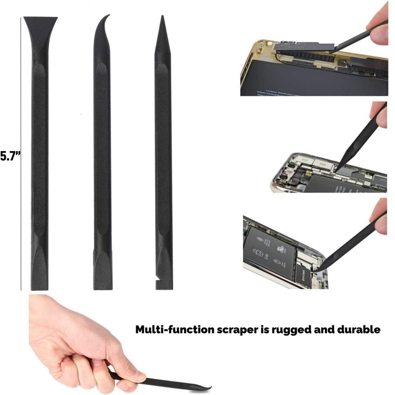 Tpyx Plastic Scraper Multi-Purpose Scraper Non-Scratch Cleaning Tool Easy to Clean Small and Narrow Spaces and Gaps, Perfect to Remove Stickers, Labels, Oil Stains, Food, Dirt, Etc 3-Pcs - Image 5
