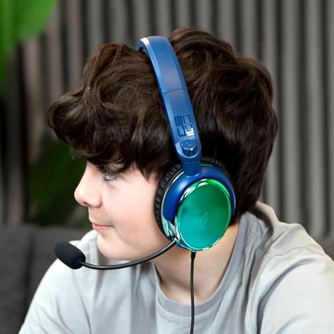 Stealth C6-100 GAMING HEADSET STRIKE - GREEN & BLUE, MULTIPLATFORM COMPATIBLE WITH XBOX, PS, SWITCH, PC, MOBILE AND TABLET - Image 3
