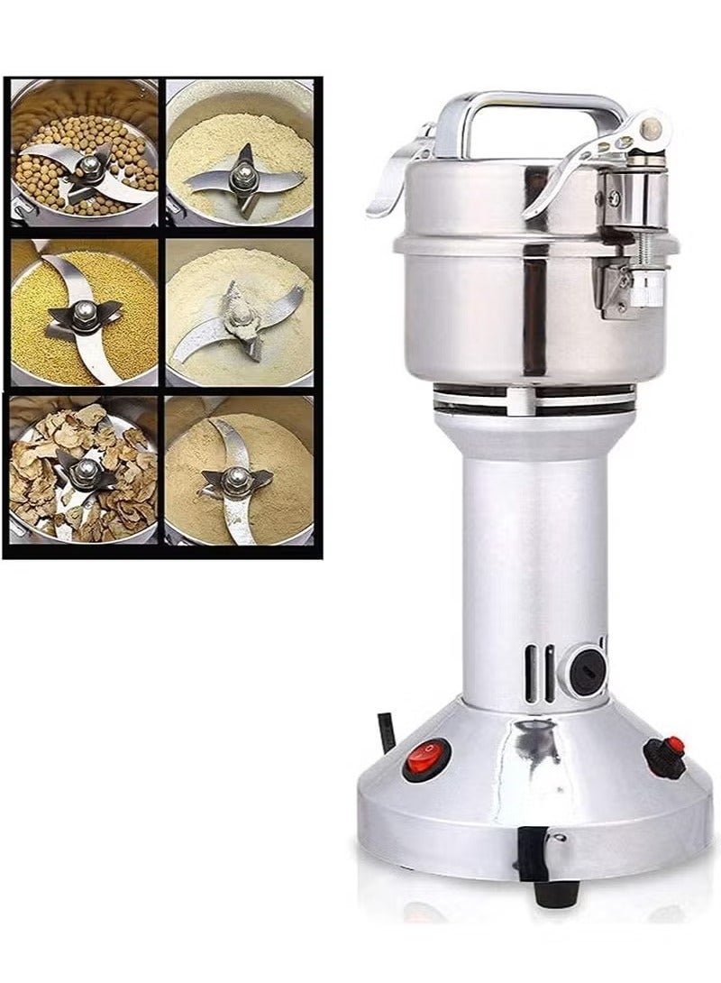 Denx 300g 1400W High Speed ​​Home Spice and Grain Grinder Mill for Grinding Seeds, Wheat, Corn, Pepper, Coffee and Other Dry Foods - Image 2