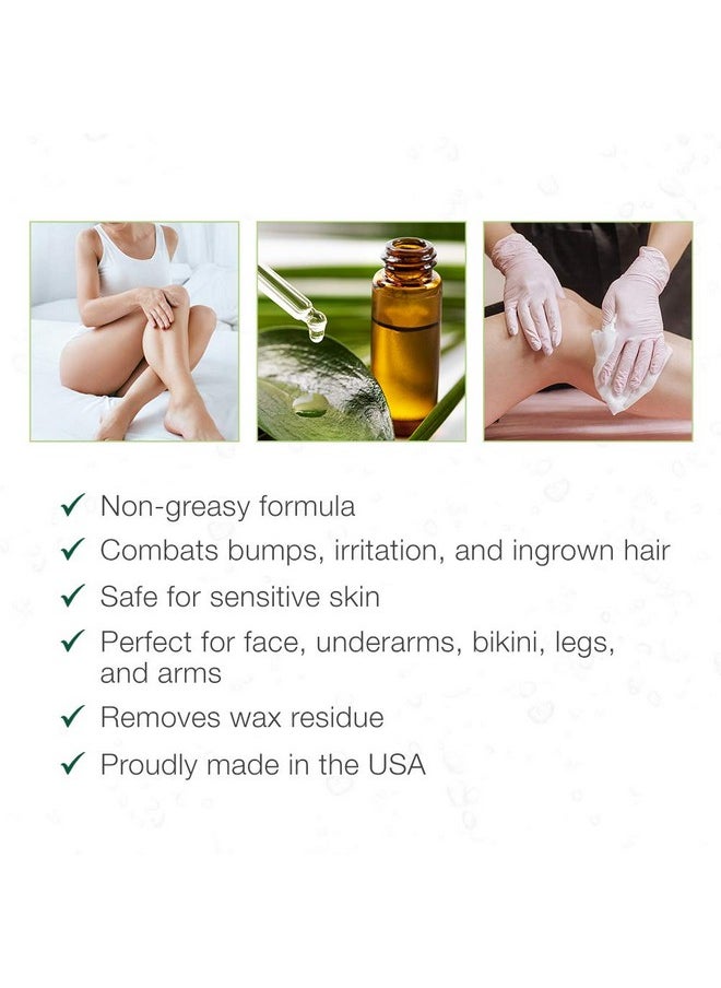 Clean + Easy Clean + Easy Calm - Azulene Oil, Use To Soothe Sore Irritated Skin, Remove Wax Residue After Hair Removal - Post Waxing Care Solution For Sensitive Skin, 2 oz  - Image 4