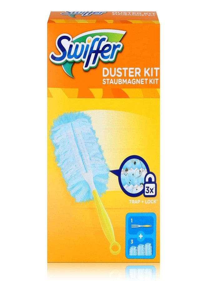 Swiffer Microfibre dust Cleaner Set, 1 Handle and 3 Replacement Pads (Pack of 1x1 Piece) - Image 1