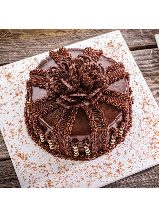Restaurantware Pastry Tek 12 Inch Cake Board, 1 Durable Cake Drum - Square, Covered Edges, White Paper Cake Base, Disposable, For Birthdays, Weddings, Or Parties  - Image 3