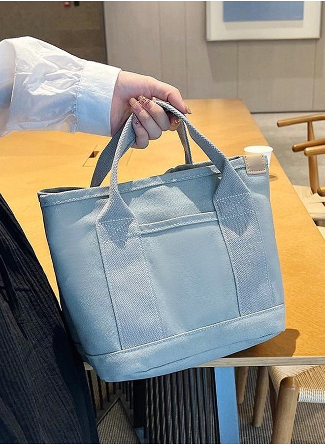 roaiss Women's Canvas Bag Tote Bag Lunch Bag Retro Casual Multi-inner Bag  - Image 1
