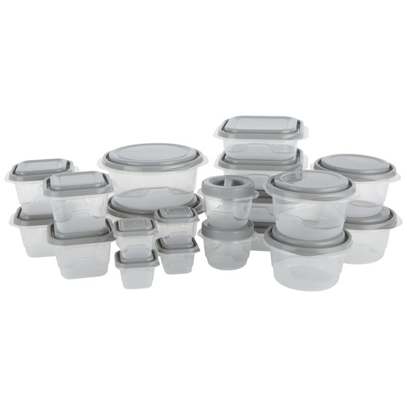GoodCook EveryWare 40Piece Food Storage Container Set BPAFree Plastic Click and Fresh Lids Assorted Sizes with Integrated Measurements Durable and Secure Food Containers for Leftovers - Image 2
