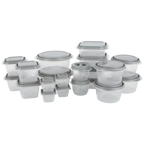 GoodCook EveryWare 40Piece Food Storage Container Set BPAFree Plastic Click and Fresh Lids Assorted Sizes with Integrated Measurements Durable and Secure Food Containers for Leftovers - Image 1