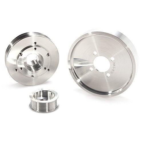 BBK Performance 1559 Underdrive Pulley Kit for Ford Mustang 4.6/ GT - 3 Piece Lightweight CNC Machined Aluminum Kit - Image 2